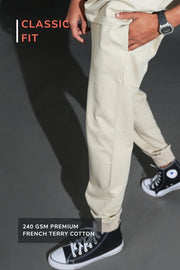 Unisex Comfort Fit Jogger – Oatmeal