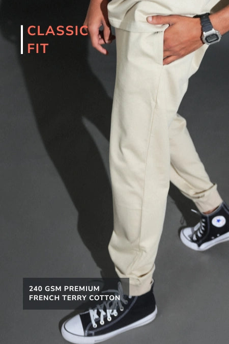 Unisex Comfort Fit Jogger – Oatmeal