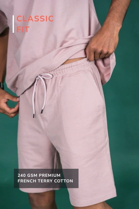 Unisex Relaxed Fit Shorts – Onion Pink