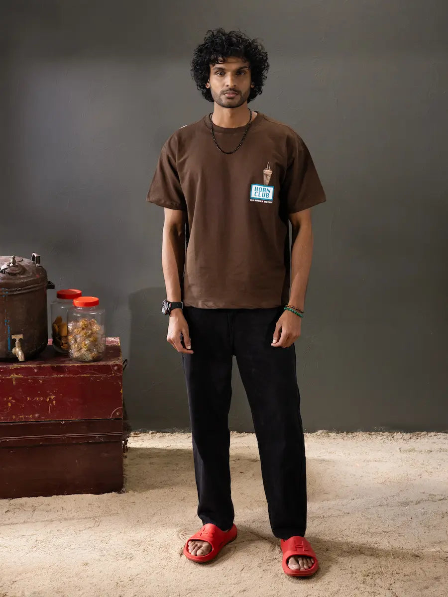 Tea Break Nation Oversized T-Shirt | Indian Streetwear by Horn Club