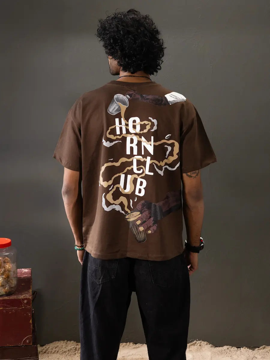 Tea Break Nation Oversized T-Shirt | Indian Streetwear by Horn Club