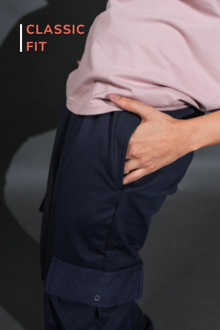 Unisex Urban Cargo Jogger – Navy Blue