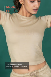 Snug Fit Baby Tee – Oatmeal