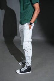 Urban Cargo Jogger – Silver Mist