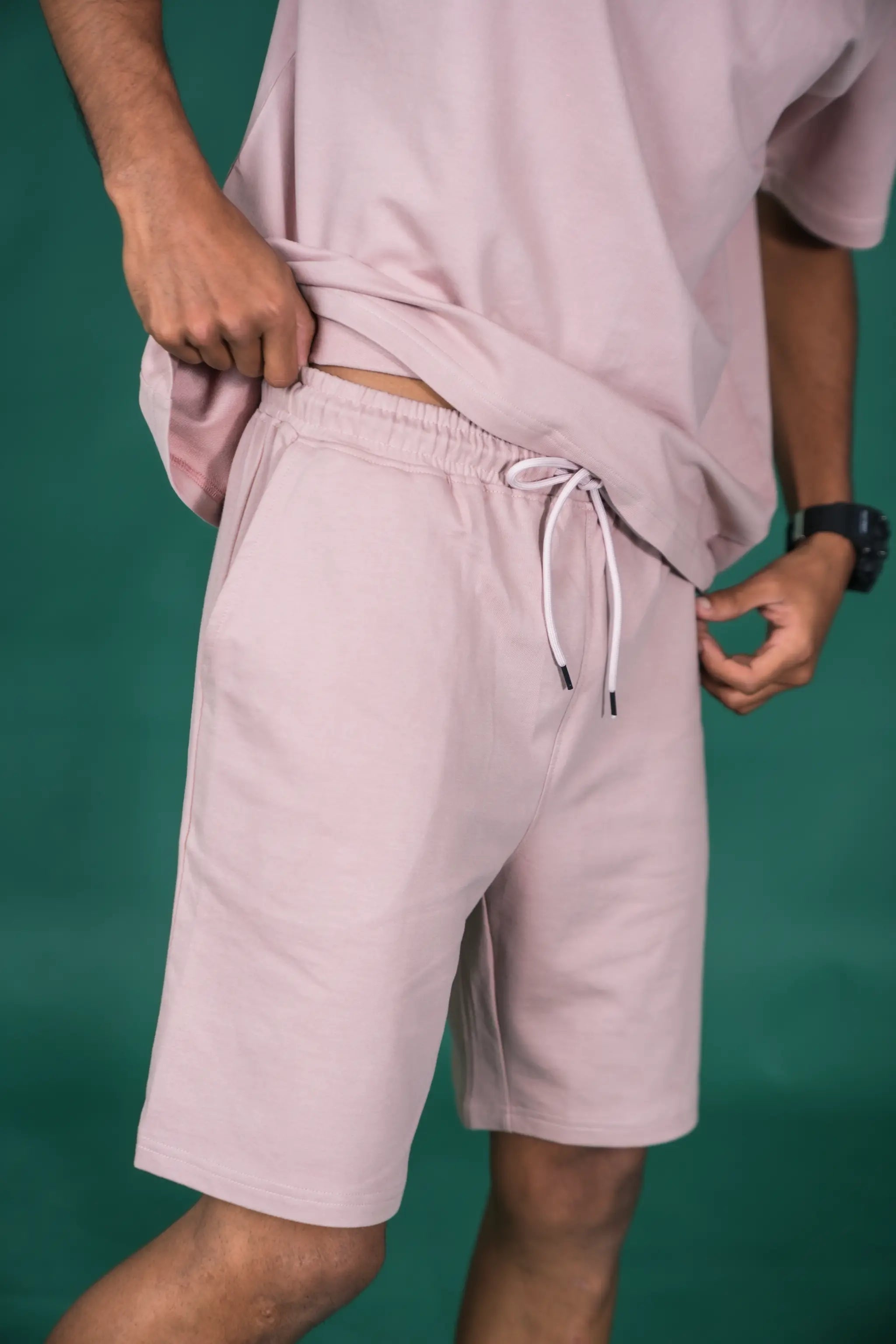 Relaxed Fit Shorts – Onion Pink