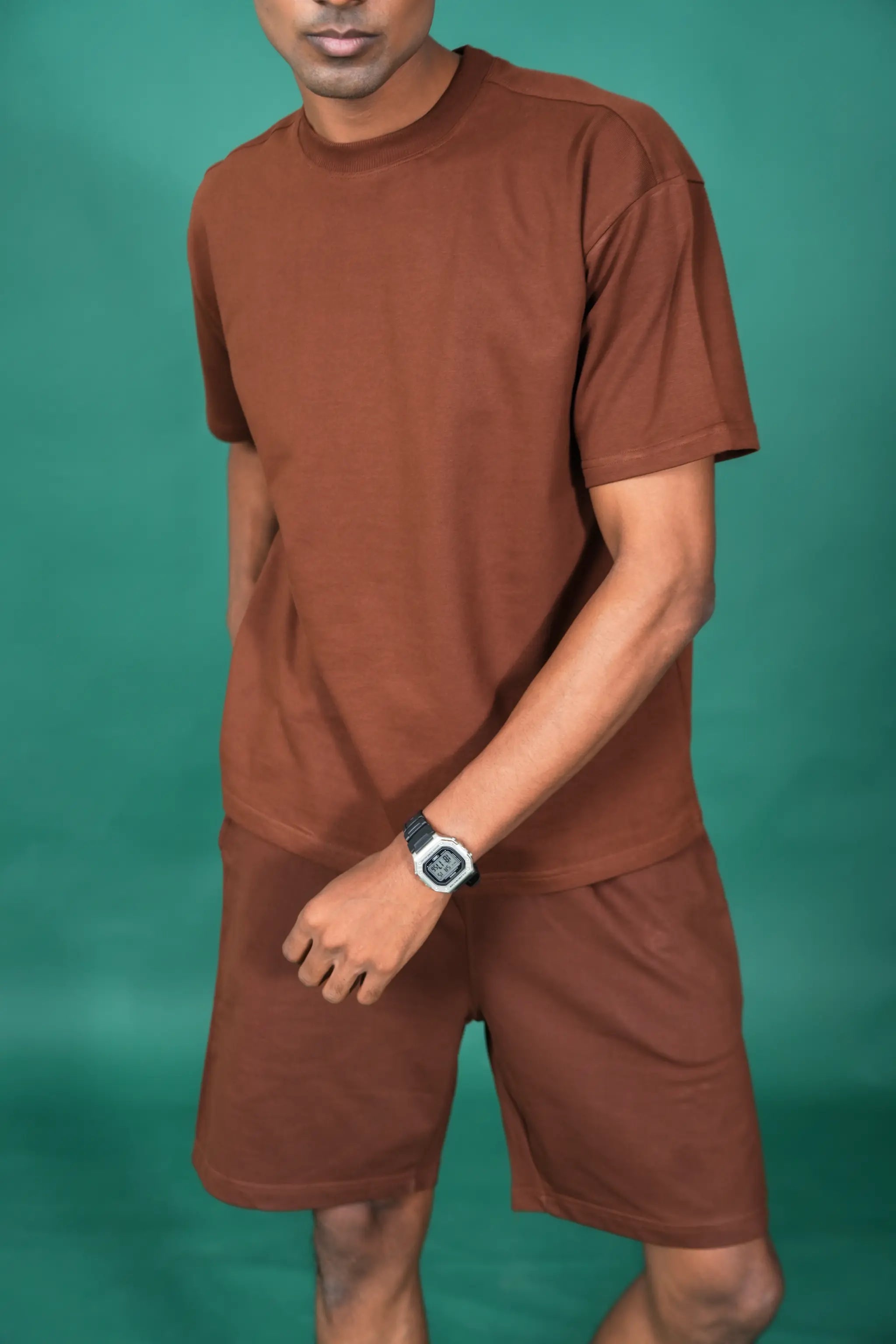 Relaxed Fit Shorts – Brown