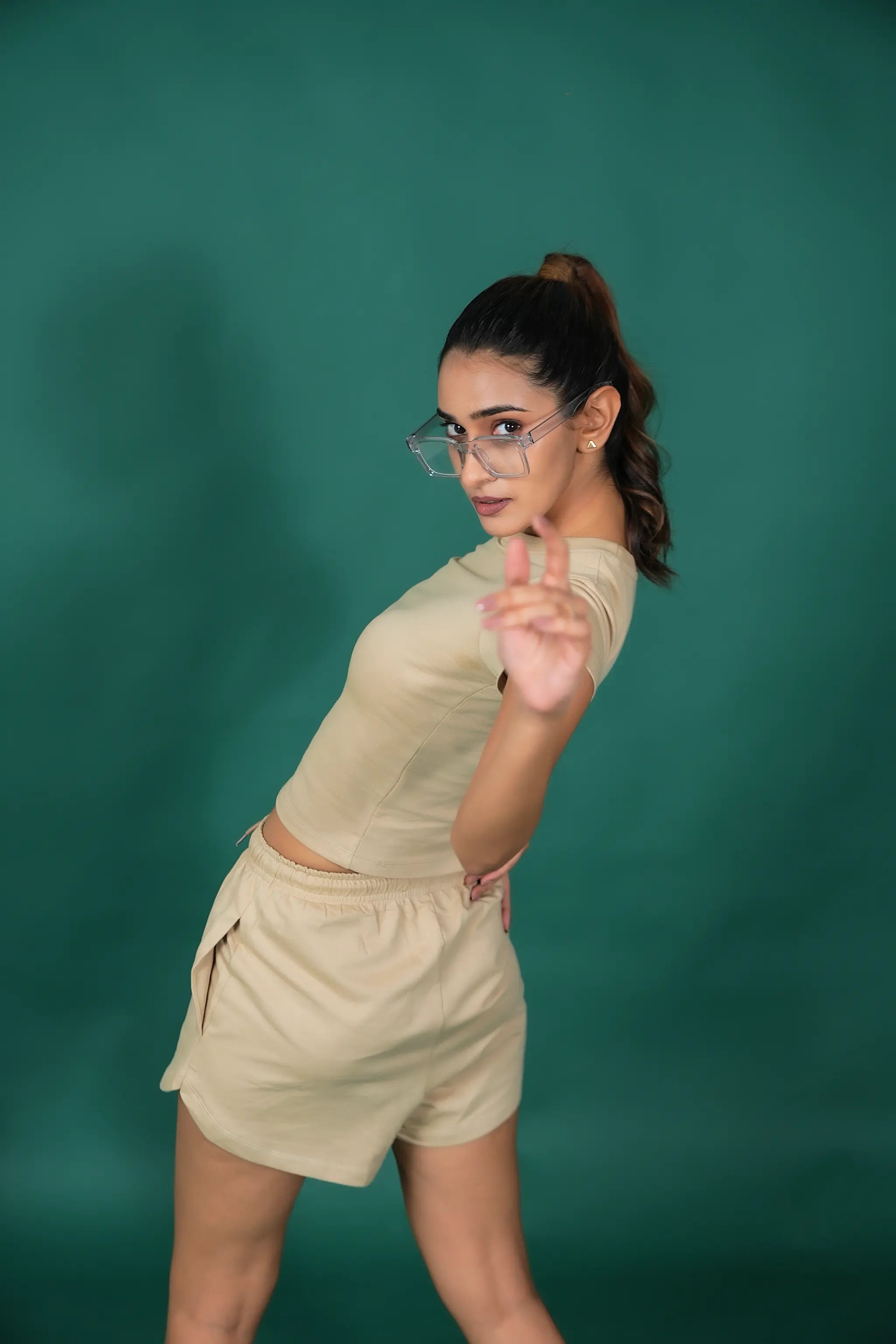 Chic Flex Shorts – Oatmeal