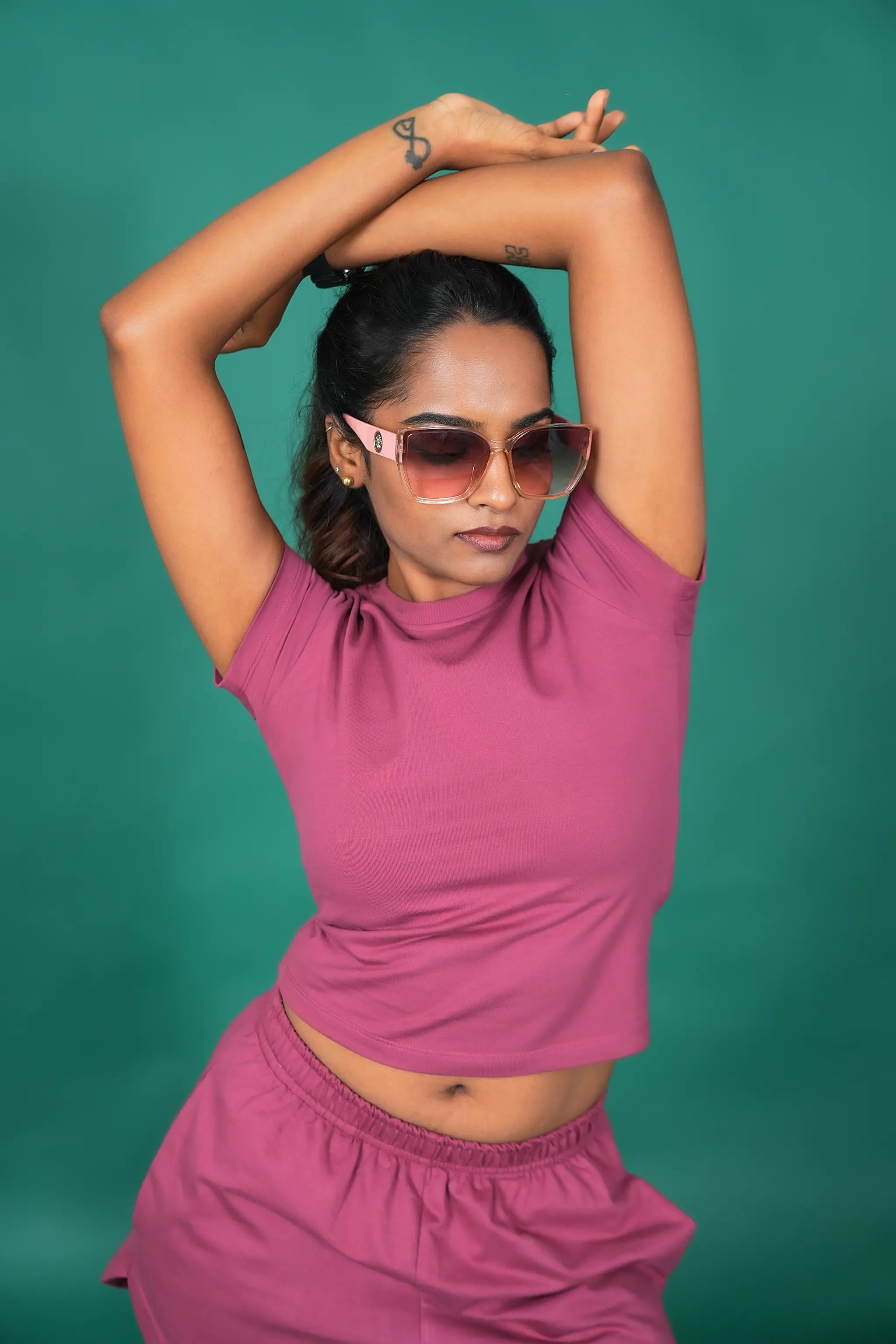 Chic Flex Shorts – Burgundy