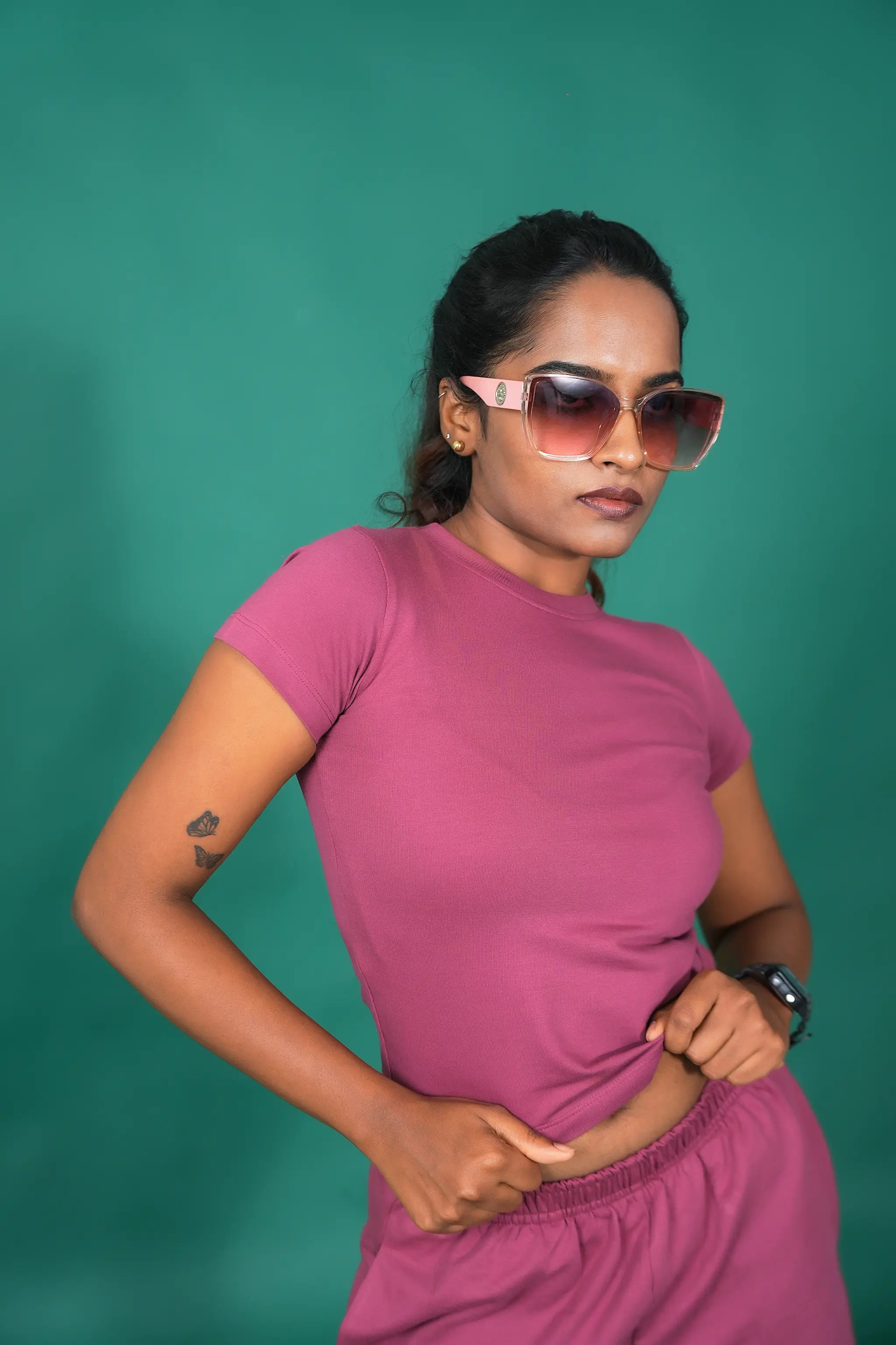 Chic Flex Shorts – Burgundy