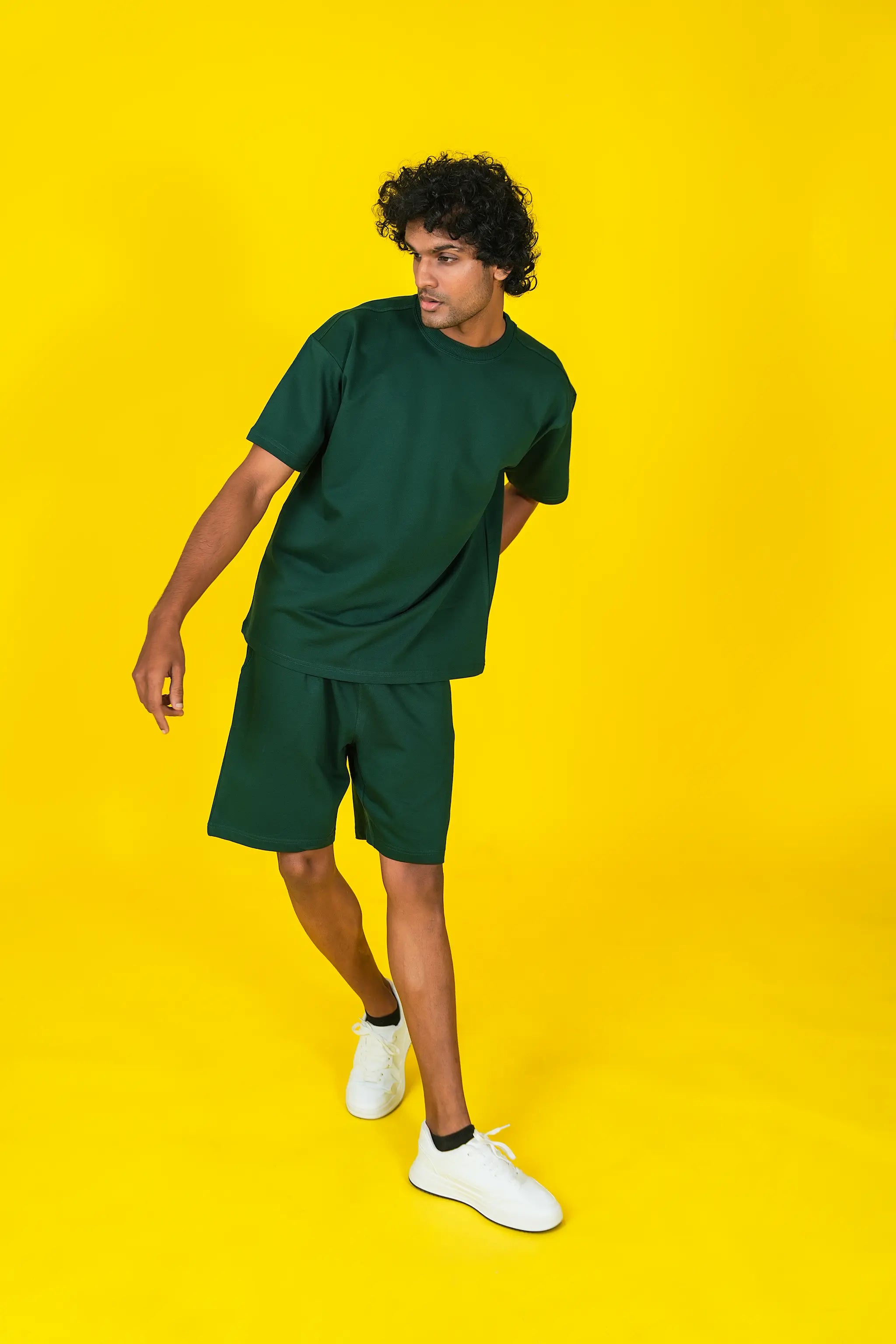 Relaxed Fit Shorts – Forest Green