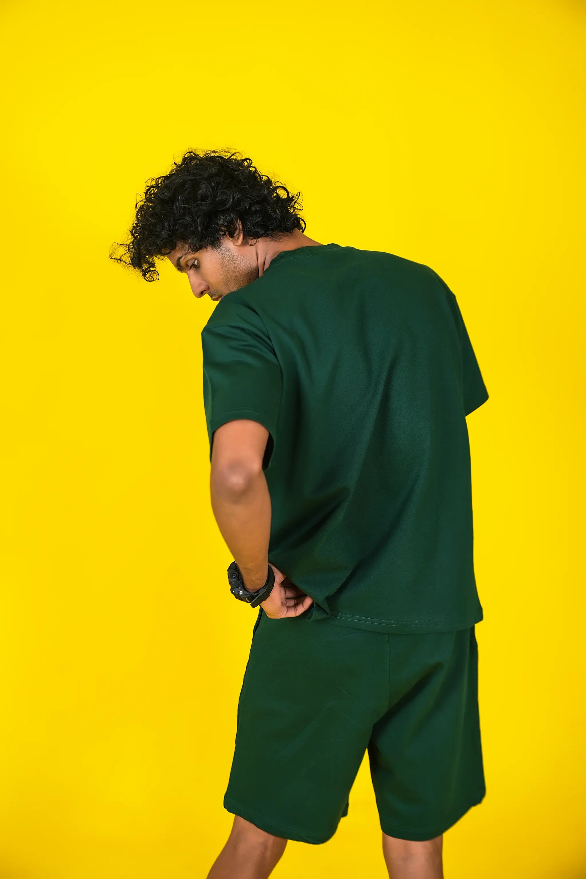 Relaxed Fit Shorts – Forest Green