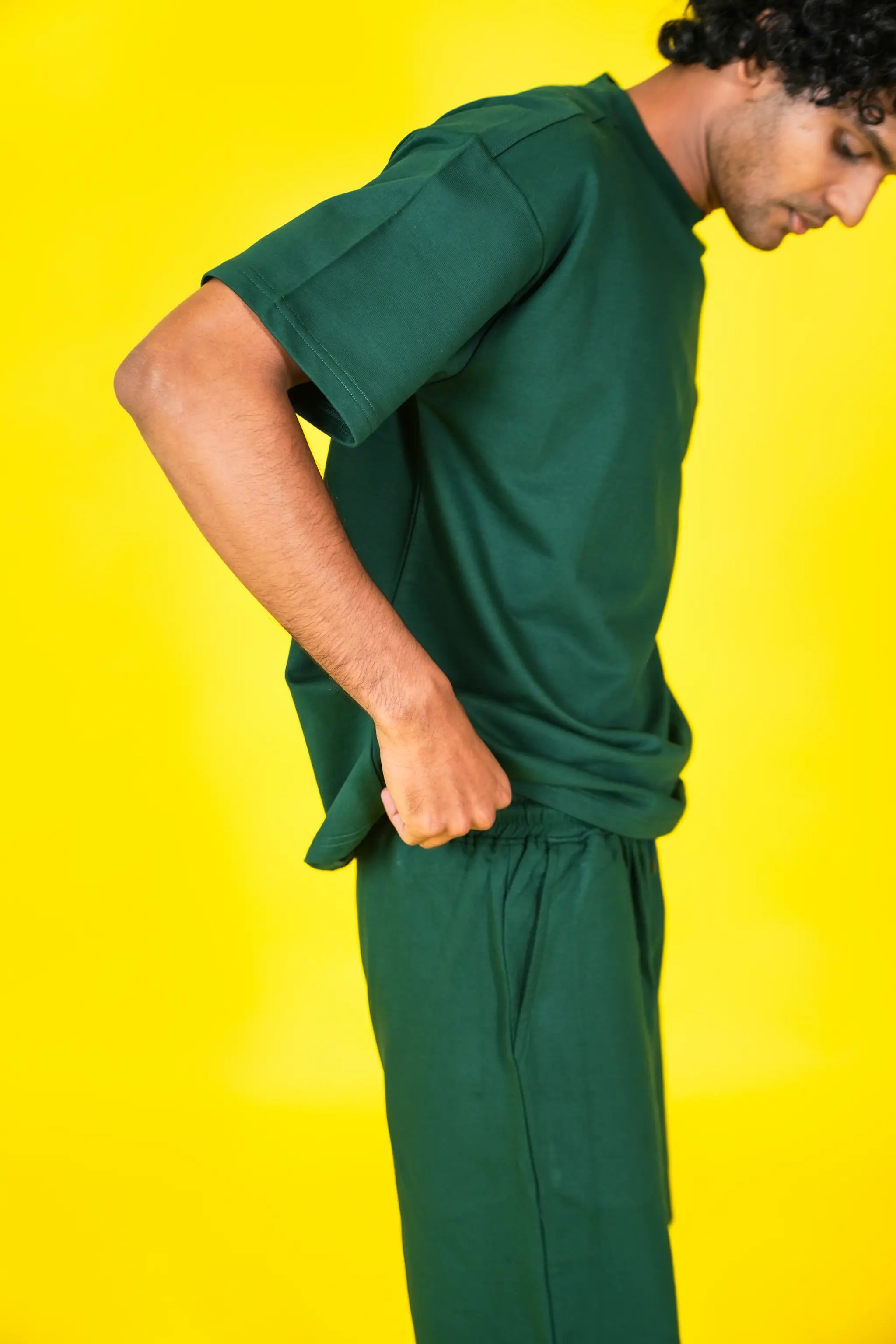 Relaxed Fit Shorts – Forest Green