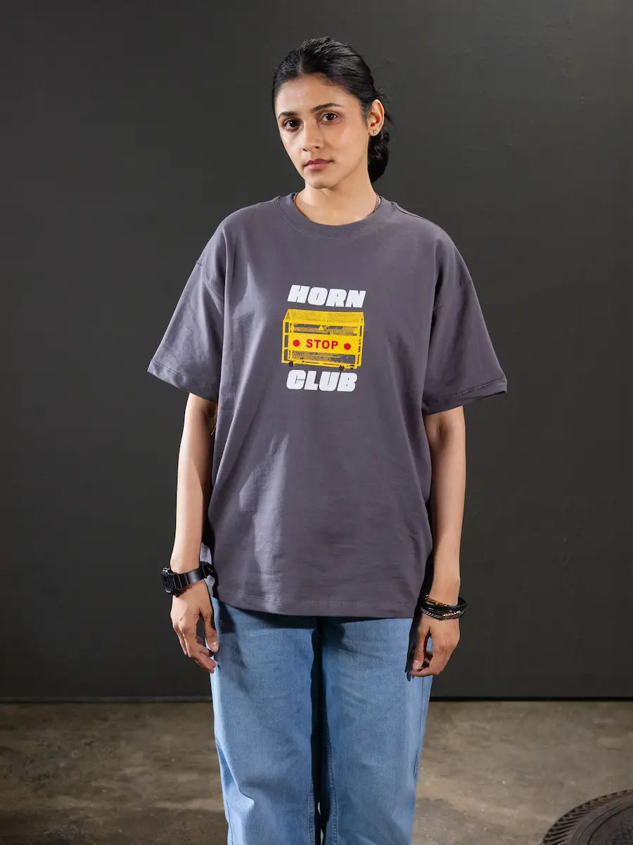 Pothole Oversized T-Shirt | Indian Streetwear by Horn Club