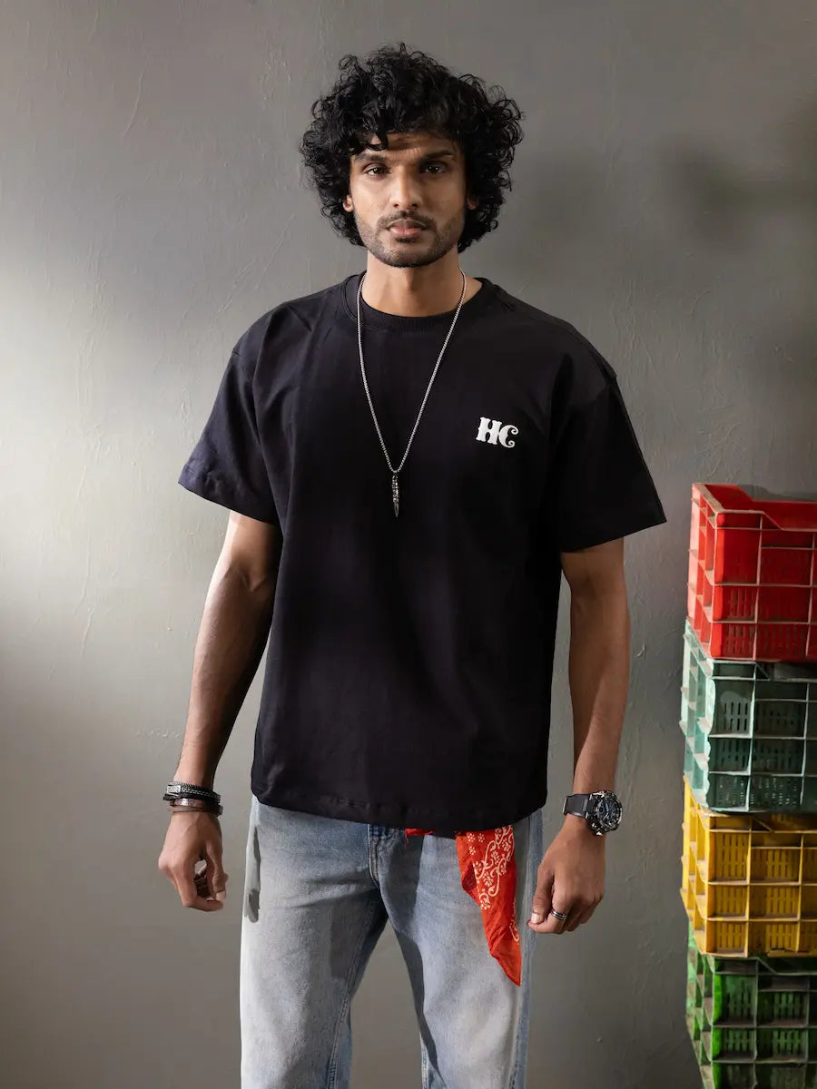 Horn OK Please Oversized T-Shirt | Indian Streetwear by Horn Club