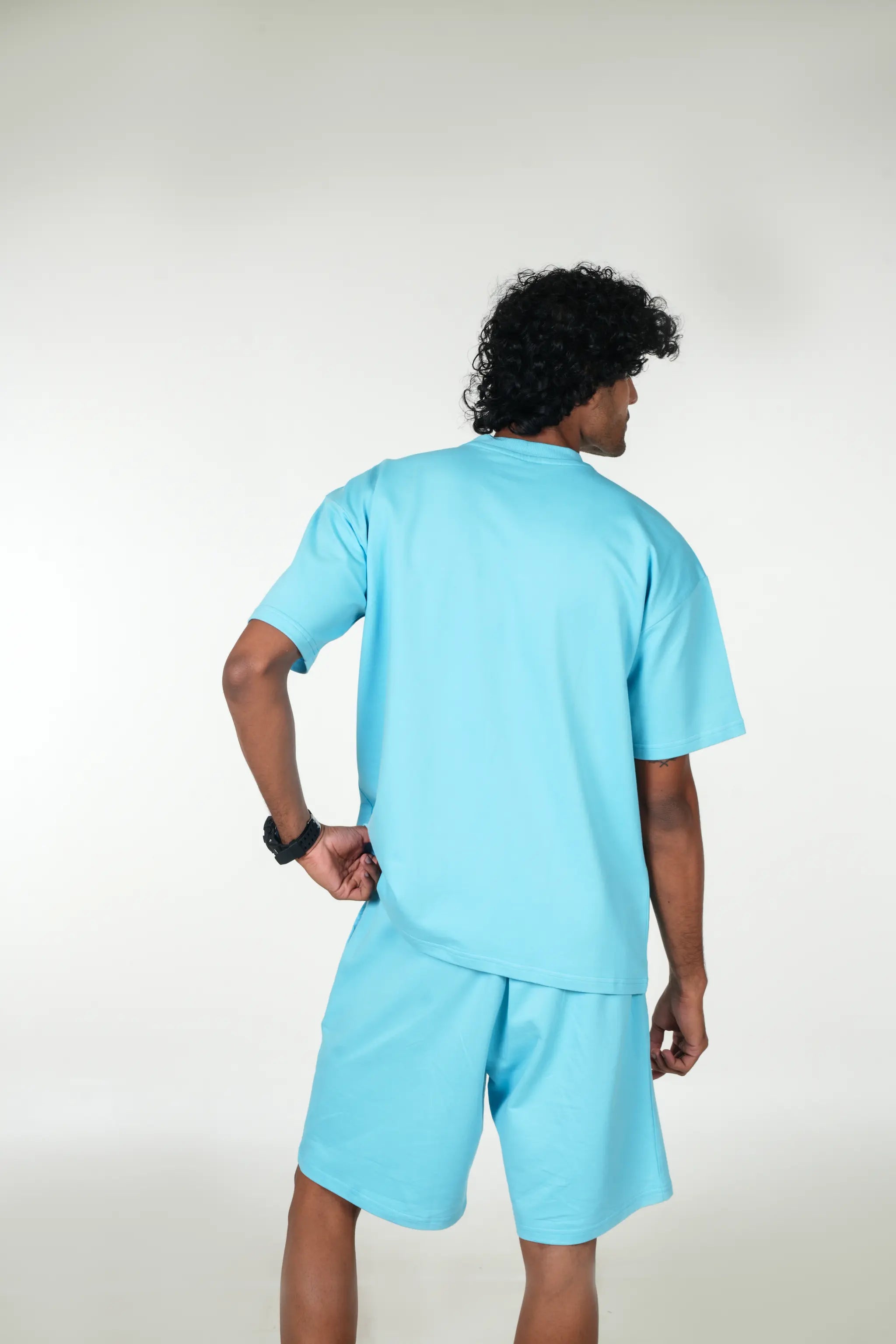 Relaxed Fit Shorts – Ice Blue