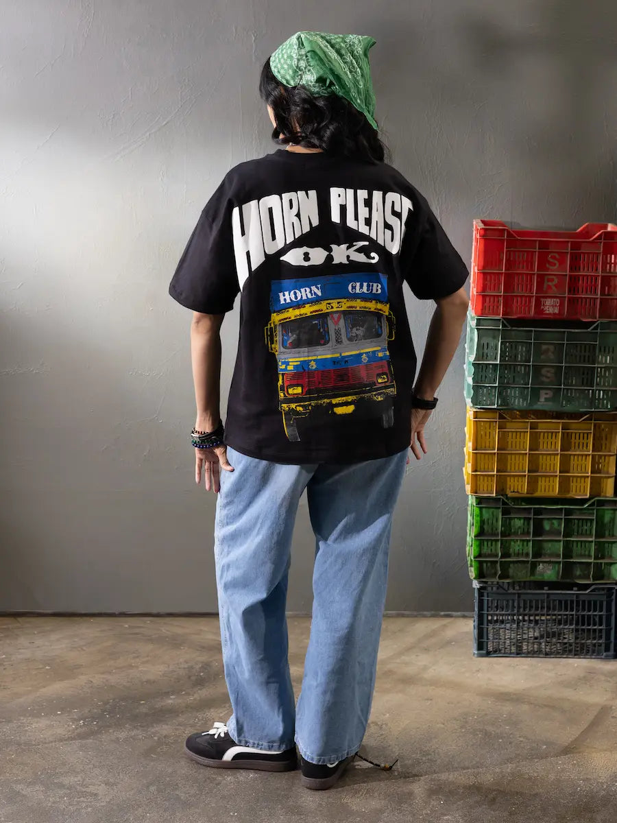 Horn OK Please Oversized T-Shirt | Indian Streetwear by Horn Club