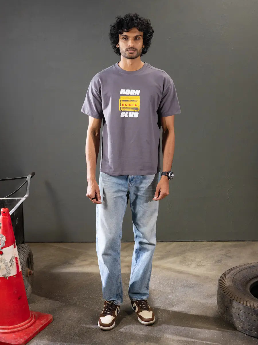 Pothole Oversized T-Shirt | Indian Streetwear by Horn Club